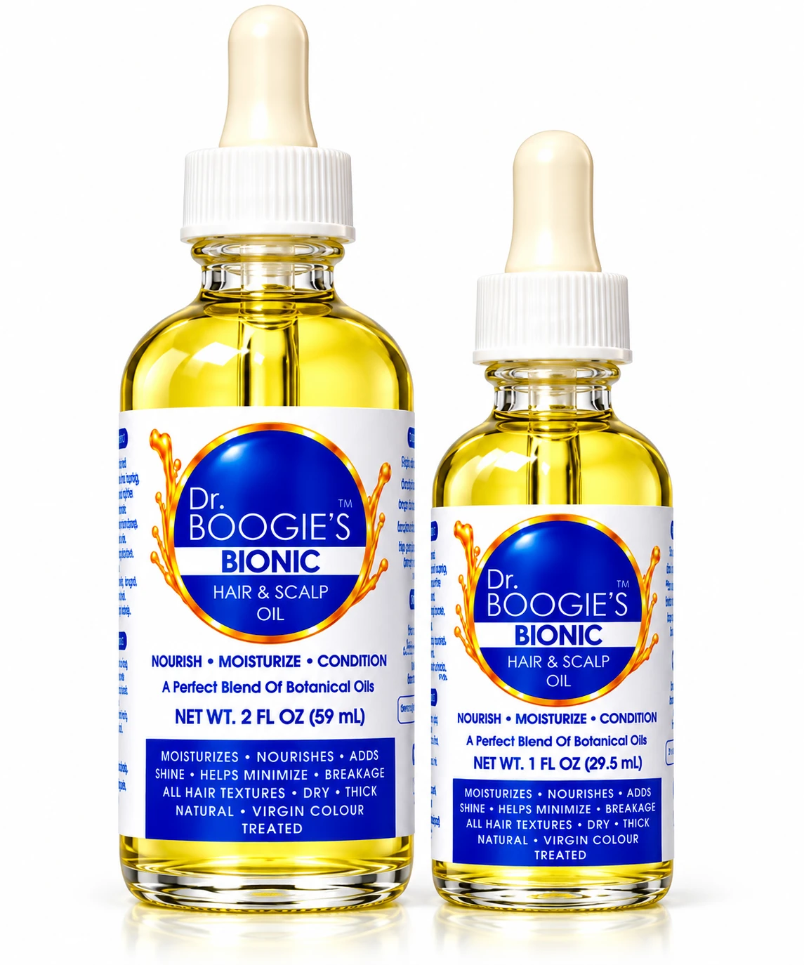 DR BOOGIE’S BIONIC hair and scalp oils